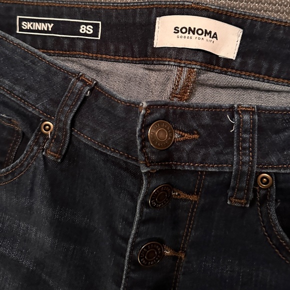 🌺Sonoma button fly skinny jeans🌺 - Picture 2 of 4